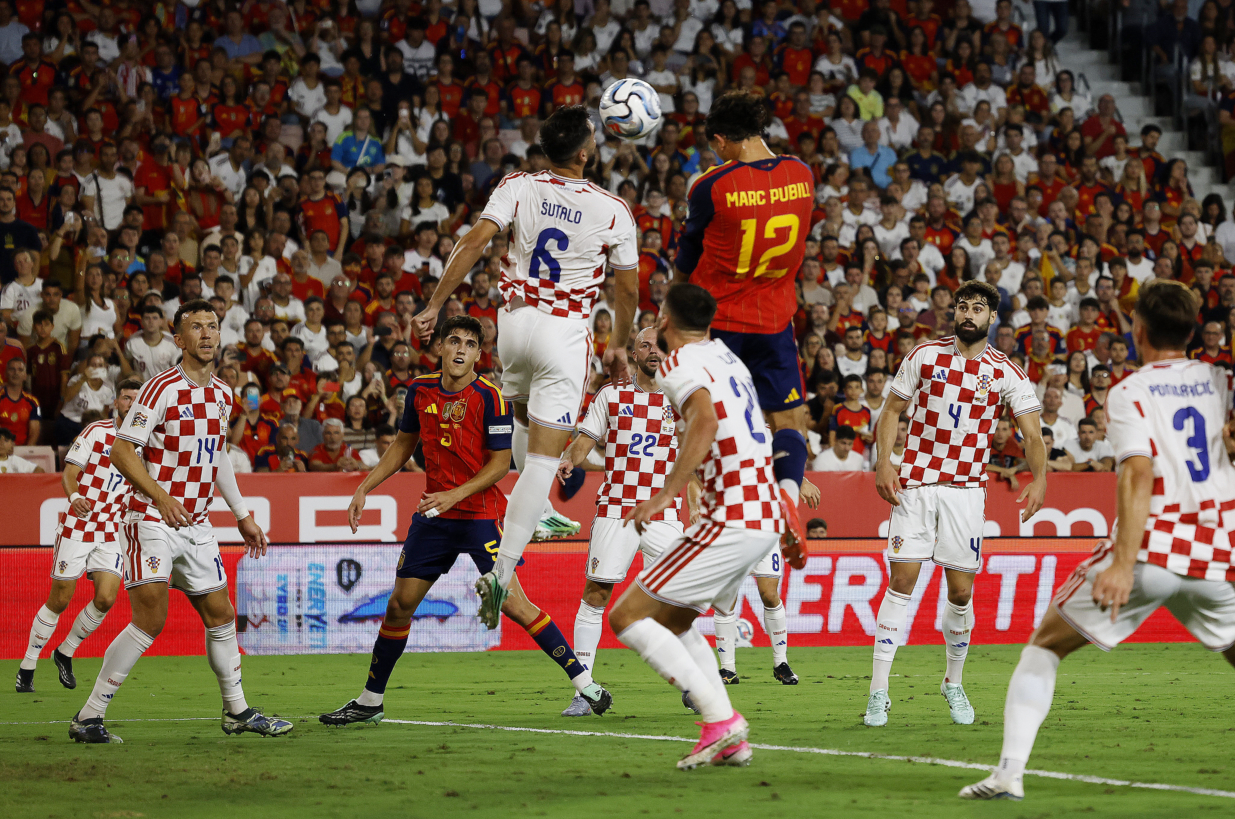 Spain's Marc Pubill scores their second goal REUTERS/Marcelo Del Pozo