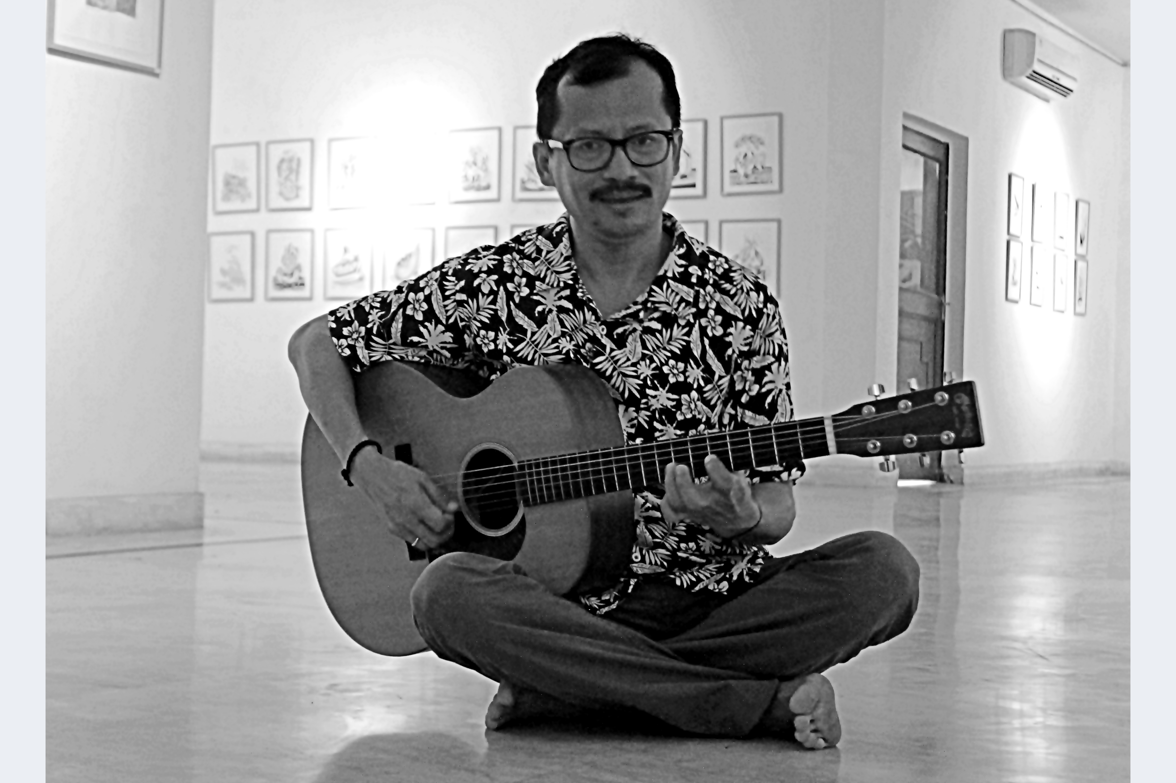 Vikram Chongtham _2018_Wari Jalsa_IHC: Taken at the showcase of "Wari Jalsa", a production by Octave Foundation, at the India Habitat Centre, New Delhi, in 2018.
