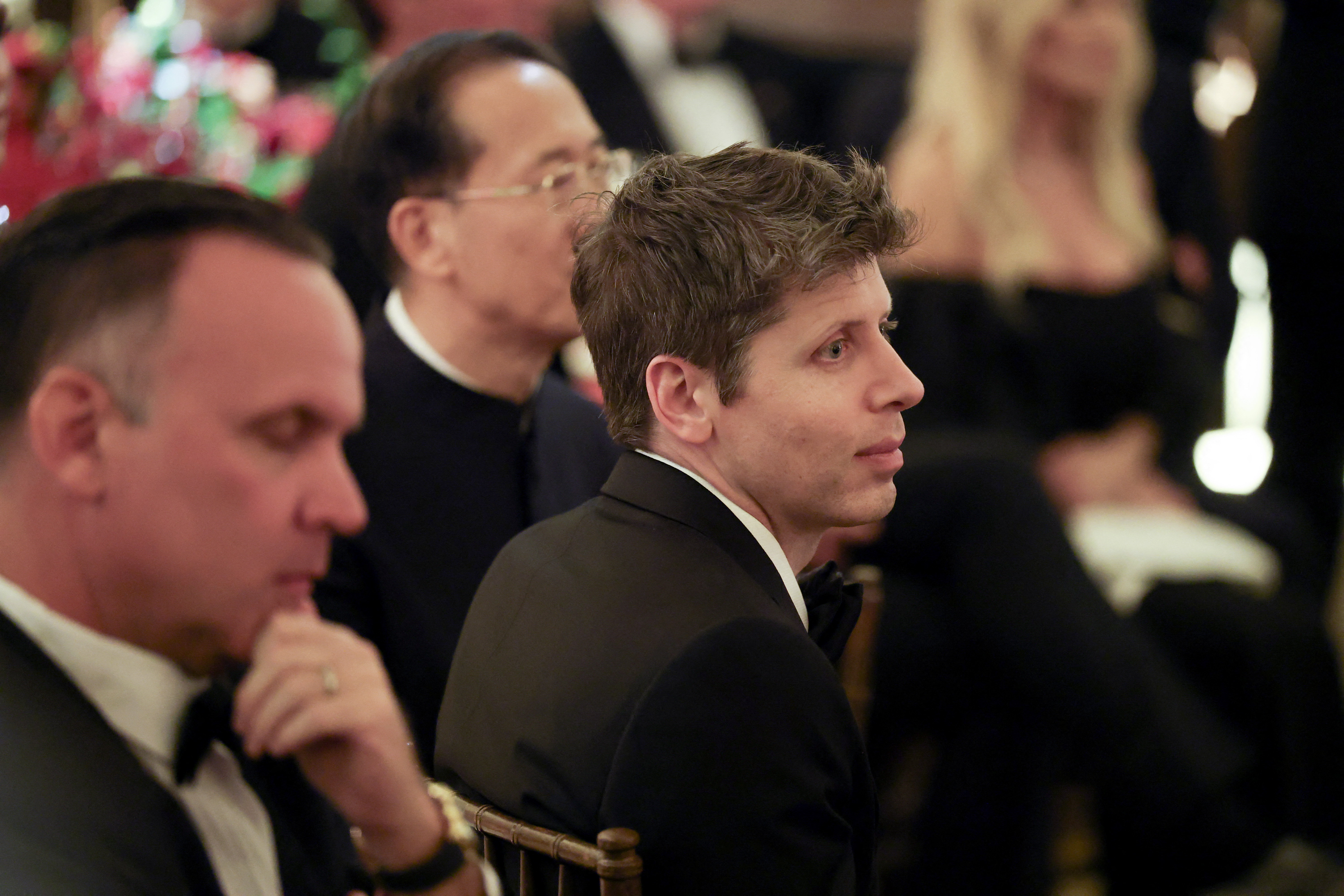 WASHINGTON, DC - SEPTEMBER 24: Sam Altman, OpenAI CEO, attends a state dinner hosted by U.S. President Donald Trump in the East Room of the White House on September 24, 2026 in Washington, DC. President Trump is hosting President Xi for a three-day state visit to Washington, DC where the leaders are expected to discuss trade practices, artificial intelligence and furthering "strategic stability" between their countries. Kevin Dietsch/Getty Images/AFP (Photo by Kevin Dietsch / GETTY IMAGES NORTH AMERICA / Getty Images via AFP)