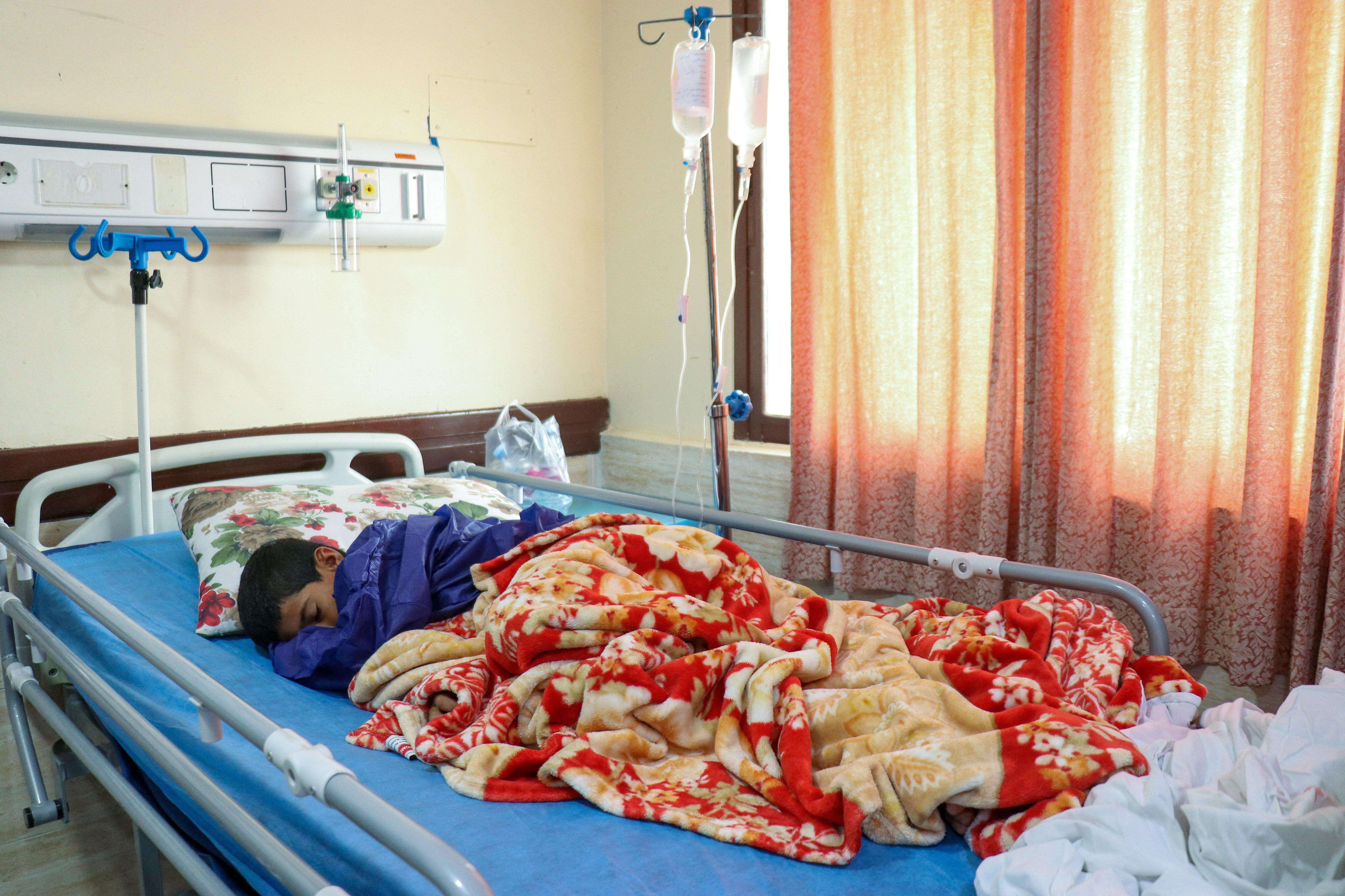 An injured victim lies in a hospital bed, following a reported attack near a wedding, near Sirik, a coastal area on the Strait of Hormuz, Hormozgan province, Iran, September 2, 2026. Razieh Poudat/ISNA/via WANA (West Asia News Agency) via REUTERS ATTENTION EDITORS - THIS PICTURE WAS PROVIDED BY A THIRD PARTY. ISRAEL OUT. NO COMMERCIAL OR EDITORIAL SALES IN ISRAEL. NO ACCESS FOR ISRAELI MEDIA. NO USE BBC PERSIAN. NO USE VOA PERSIAN. NO USE MANOTO. NO USE IRAN INTERNATIONAL. NO USE RADIO FARDA. DIGITAL: NO USE BBC PERSIAN. NO USE VOA PERSIAN. NO USE MANOTO. NO USE IRAN INTERNATIONAL. NO USE RADIO FARDA. TPX IMAGES OF THE DAY