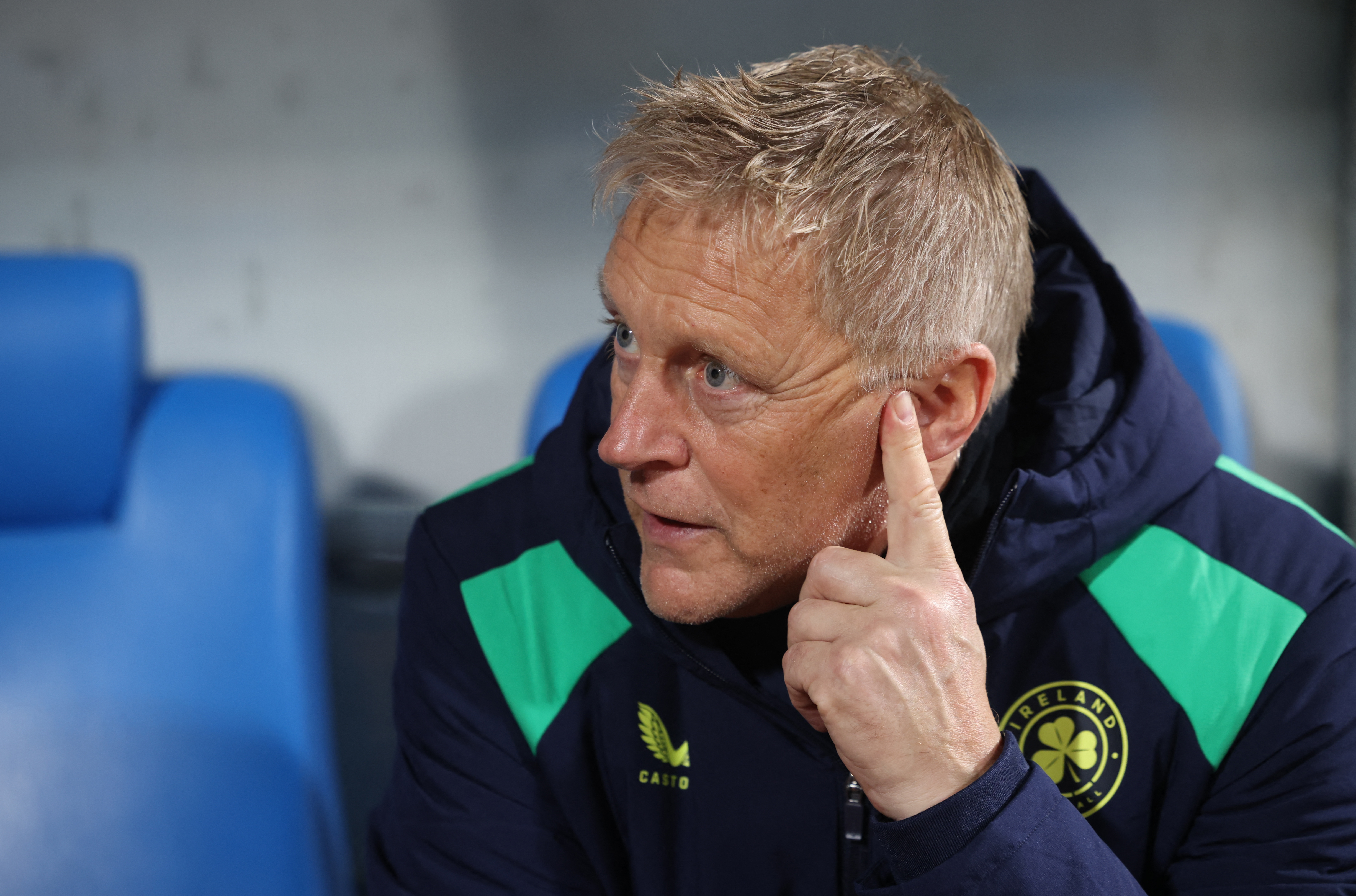 Soccer Football - Nations League - Group G - Kosovo v Republic of Ireland - Stadiumi Fadil Vokrri, Pristina, Kosovo - September 24, 2026 Republic of Ireland manager Heimir Hallgrimsson before the match REUTERS/Valdrin Xhemaj