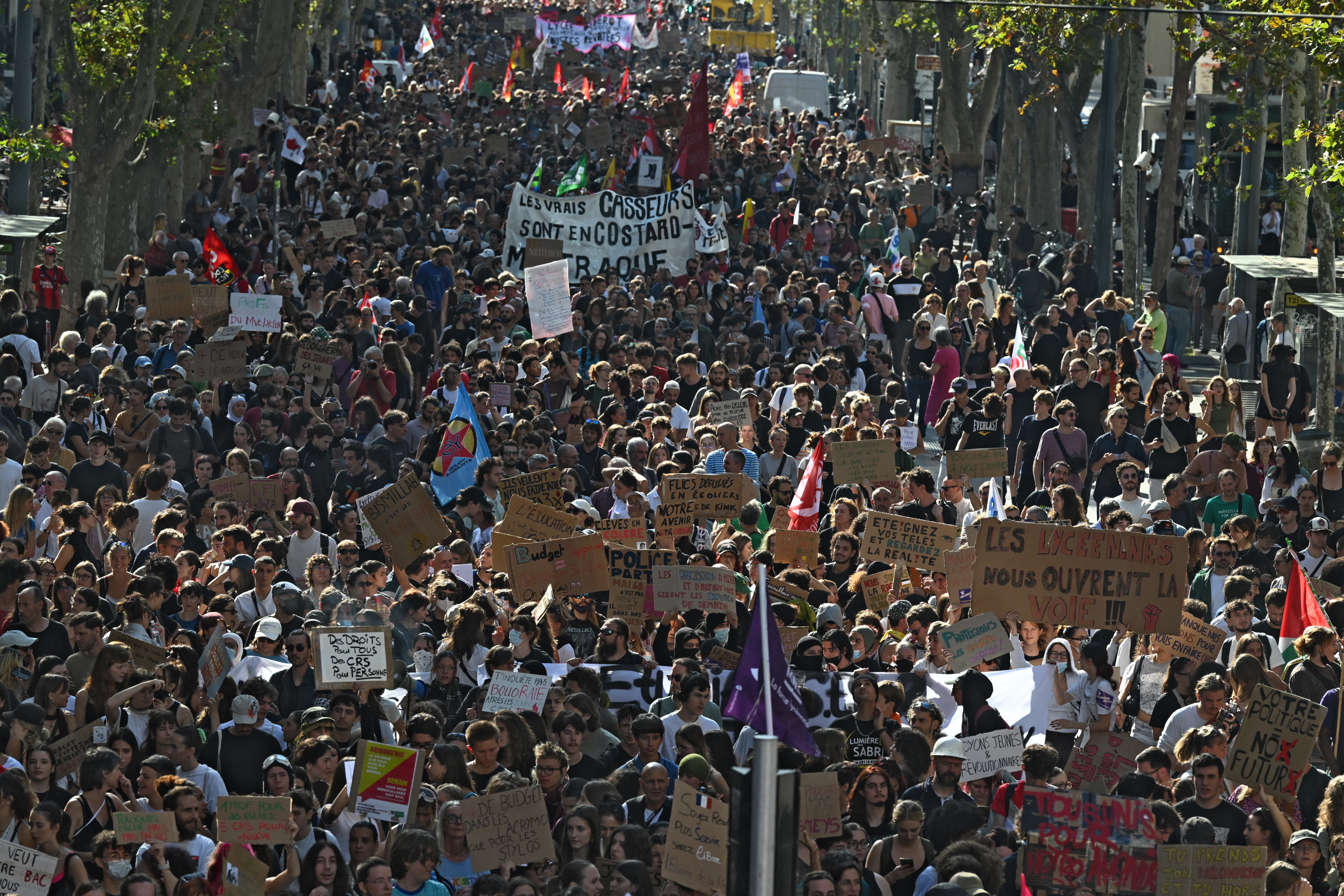 student protests in France