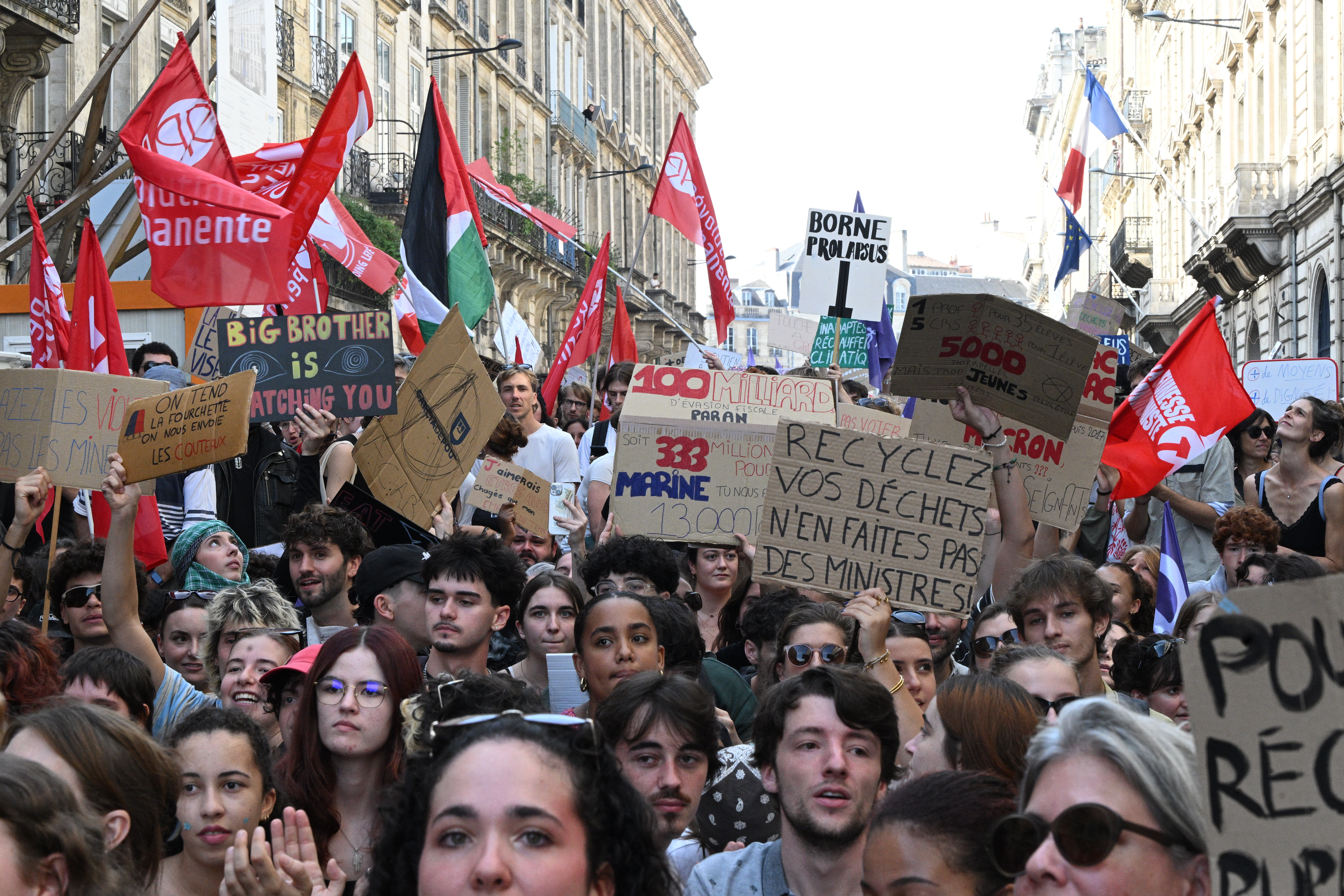 student protests in France