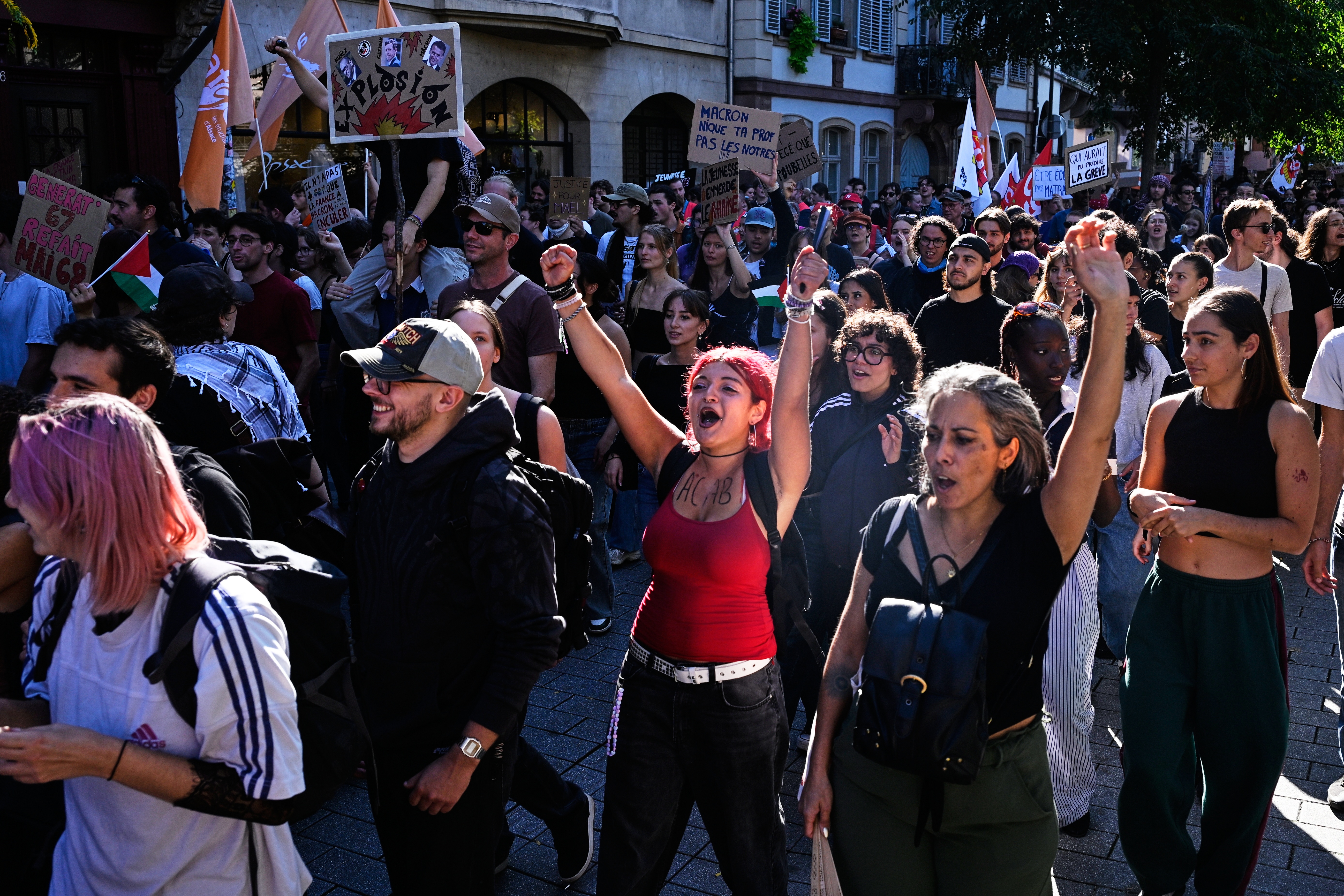 student protests in France