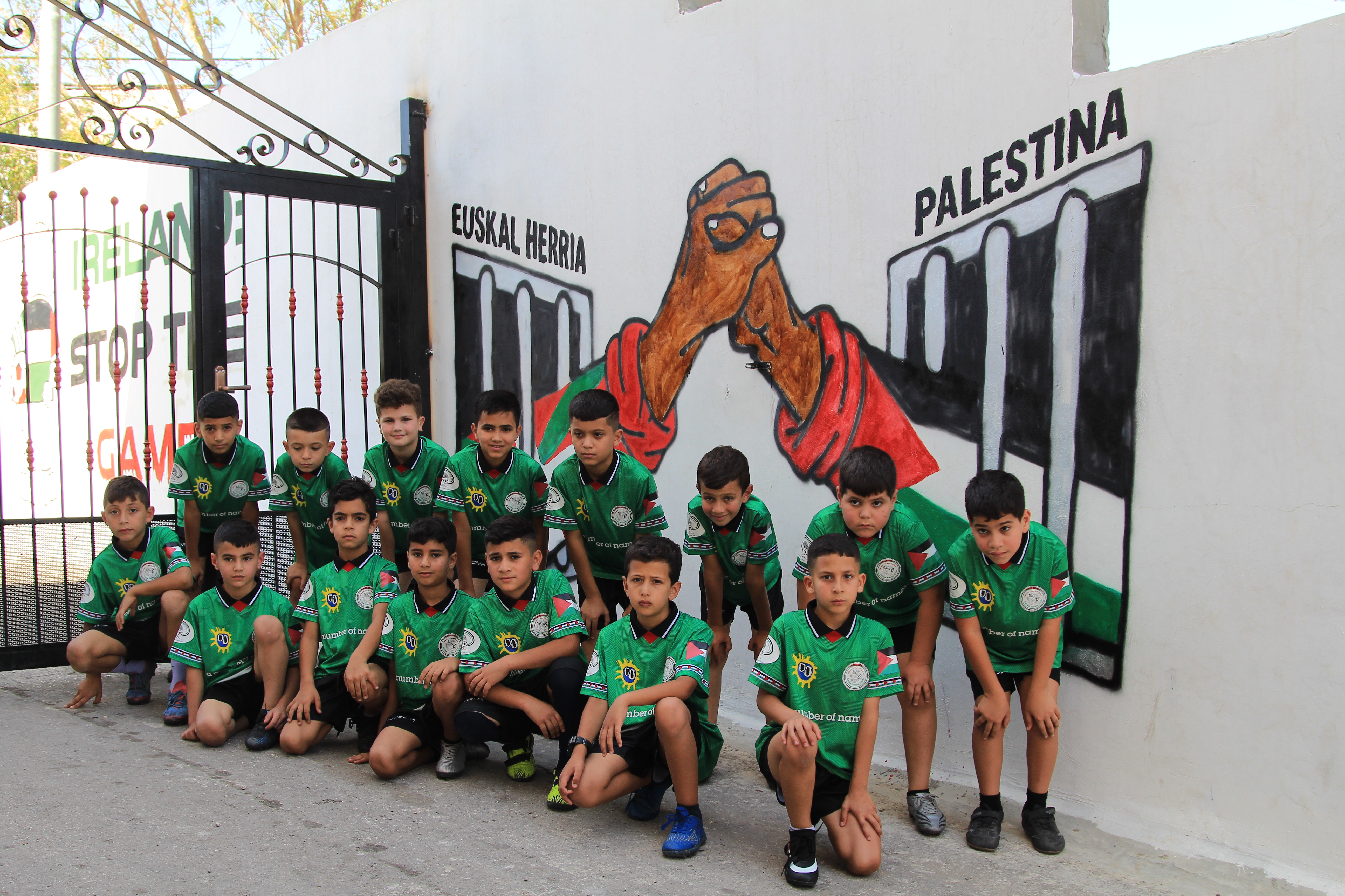 The project provides a football academy and summer clubs for children, including many from refugee camps [Courtesy of Lajee Celtic]